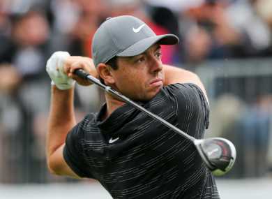 McIlroy is currently one shot off the lead heading into the final round.