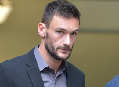 Lloris was in court during the week.