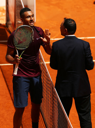 The pair have history - clashing at the French Open earlier this year.