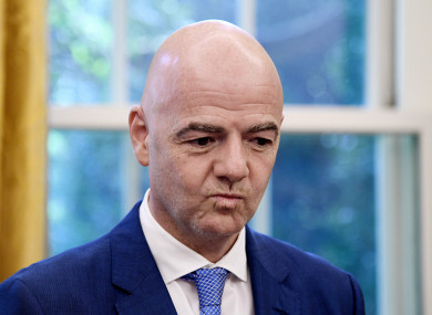 Fifa President Gianni Infantino (file pic).