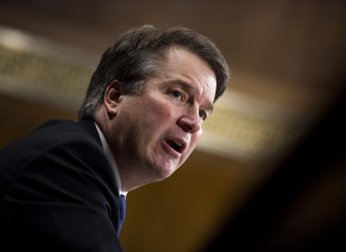 Brett Kavanaugh testifies during the Senate Judiciary Committee hearing on his nomination be an associate justice of the Supreme Court