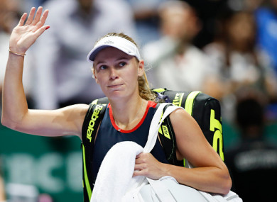 The Dane was beaten by Elina Svitolina today.