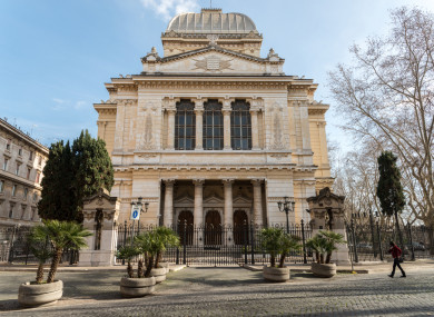 File photp: Great Synagogue of Rome, at the site of the former Jewish ghetto in the city.