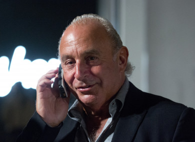 Philip Green during the Topshop London Fashion Week last year.
