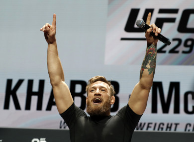 Big night ahead for Conor McGregor.