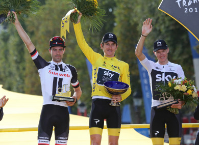2018 Tour de France winner Geraint Thomas.