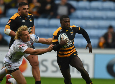 Christian Wade competing against Gloucester.
