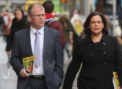 Peadar Toibin, Mary Lou McDonald, and Eoin O Broin.