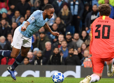 Sterling was awarded the penalty in the first half.