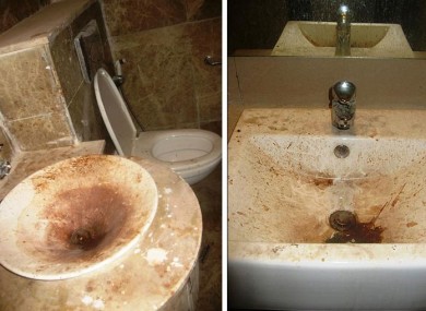 A photograph seen by the BBC showing some of the bathroom conditions just nine days before the Commonwealth Games begin.