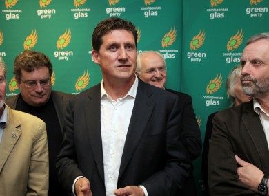 New party leader Eamon Ryan at today's announcement.