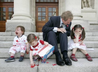 Never work with Labour or kids: Enda Kenny's launch of the Happy Heart appeal didn't strike a happy tone with everyone...