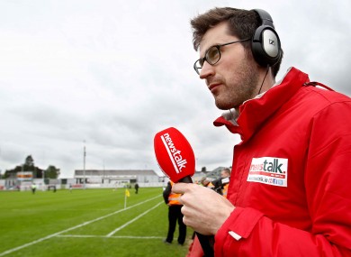 Ciaran Murphy on the sidelines wearing the wind-breaker so admired by Wexford manager Jason Ryan.