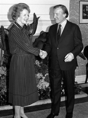The Iron Lady meets the 'wily' man in Downing Street in May 1980