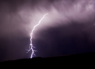 File photo of an electrical storm