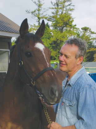 Buffy Star Anthony Head with Moscow Flyer, one of the IHWT's residents