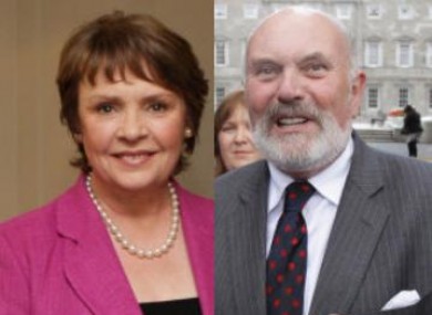 Dana Rosemary Scallon and David Norris (File photos)