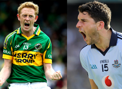 Colm Cooper (left) and Bernard Brogan will both have a huge impact on Sunday's game - but who'll be celebrating at the final whistle?