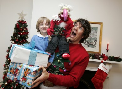 Bobby Kennedy, 5, Dustin and Donncha O'Callaghan help launch UNICEF's 'Say No to Naff' Christmas appeal.