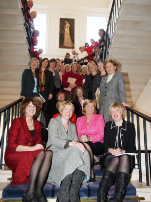 Some past and present female members of the Oireachtas on the 90th anniversary (in 2008) of women's right to vote in Ireland