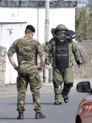 Members of the Defence Forces bomb disposal team (File photo)