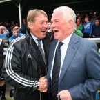 This is Pat Devlin (on the right). He returned to Bray midway through the 2010 season and impressively stabilised a club which appeared certain to be relegated.
Last season they finished in mid-table, nine points behind fifth- placed Bohemians.<span class=