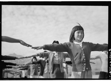 One of Ansel Adams' photographs from the Manzanar camp.