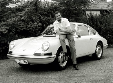 Ferdinand Porsche in 1963 with his landmark design