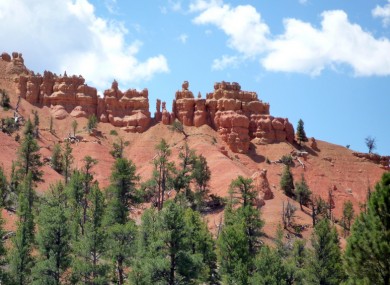 A canyon in Dixie National Forest, where Grover was stranded