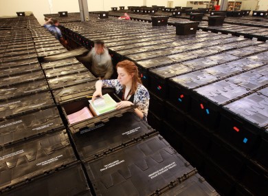 Ellen O'Brien from the CSO does her final checks ahead of the distribution of census forms last year. The 2016 census could be delayed in order to minimise the government's spending burden, it has emerged.