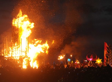 The Festival of the Fires in Westmeath last night