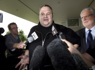 File photo of Kim Dotcom after he was granted bail.
