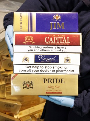 Illegal cigarettes seized at Dublin Port in May