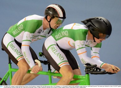 James Brown (left) and Damien Shaw qualified for the Bronze medal ride off earlier today.