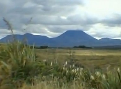 The volcano before eruption