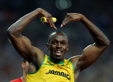 Bolt at the London Olympics.