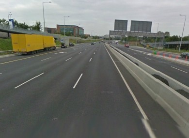 File photo of the N4 at Liffey Valley, where the drugs were recovered from two cars on Monday evening.