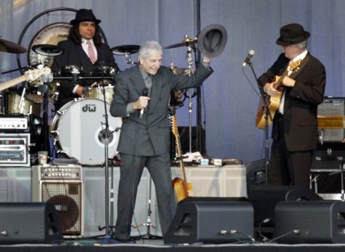 Old favourite: Leonard Cohen playing IMMA in 2008.