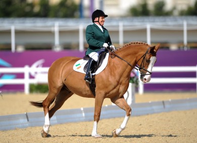 Ireland's Eilish Byrne competes with horse Youri during the Equestrian Dressage Individual Freestyle Test Grade II at Greenwich Park.