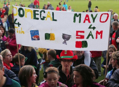 Mayo fans feeling confident at MacHale Park last week.