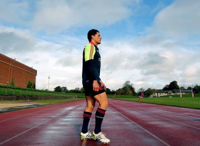 Munster skipper Doug Howlett at squad training in Limerick this week.