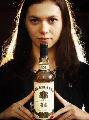 A rare 34 year old bottle bottle of Coleraine Single Malt Old Irish whiskey that went on auction in February.