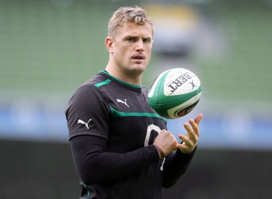 Jamie Heaslip leads Ireland for the first time.