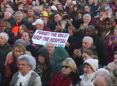 The crowd at the rally