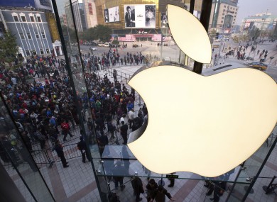 The Apply store in Wangfujing shopping district in Beijing (File photo)