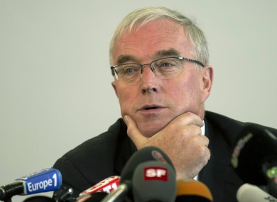 UCI chief, Pat McQuaid.