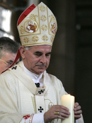 Scotland's Catholic leader Cardinal Keith O' Brien during mass.