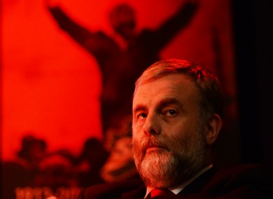 SIPTU General President, Jack O'Connor at the Trade Union conference in Liberty Hall earlier this month.