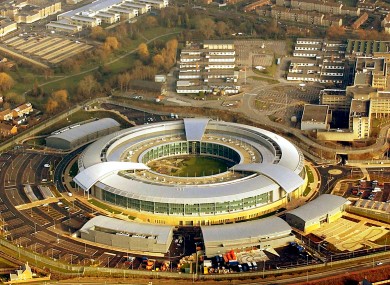 The headquarters of GCHQ, Britain's electronic surveillance agency, pictured shortly after construction in 2004.