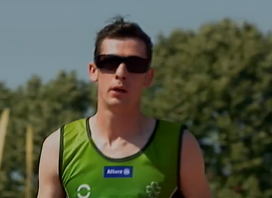 McKillop regains his breath after racing today.
